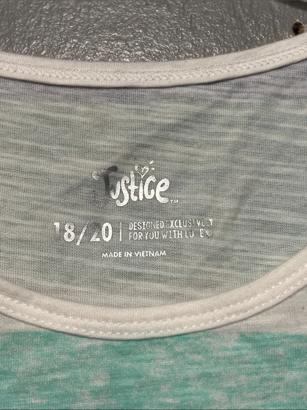 Justice Multi-Color Striped Tank Top Girls 18-20